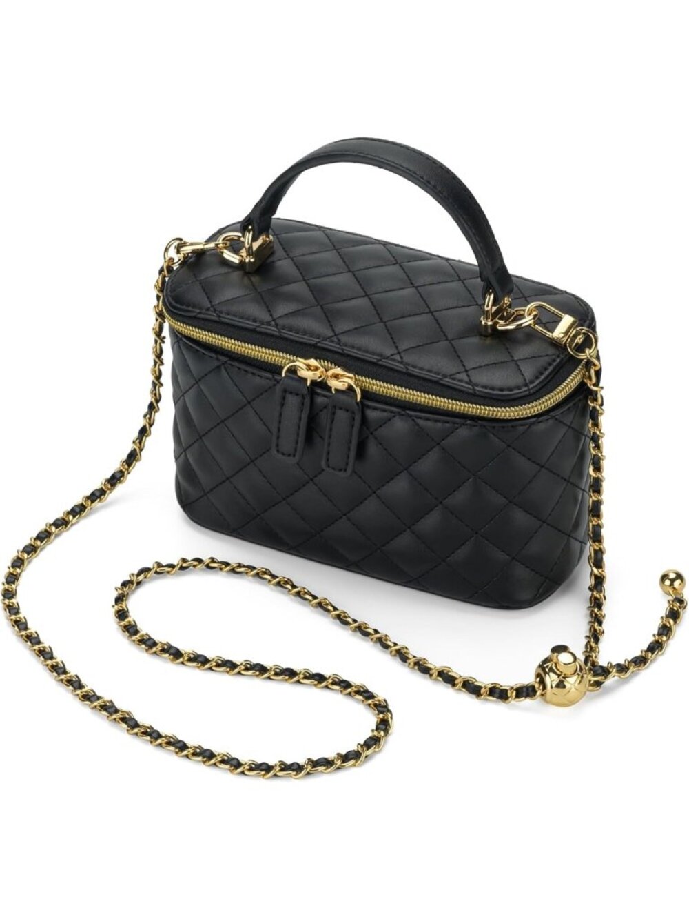 Chic Mini Quilted Crossbody Bag for Women | Adjustable Chain Strap Clutch Purse